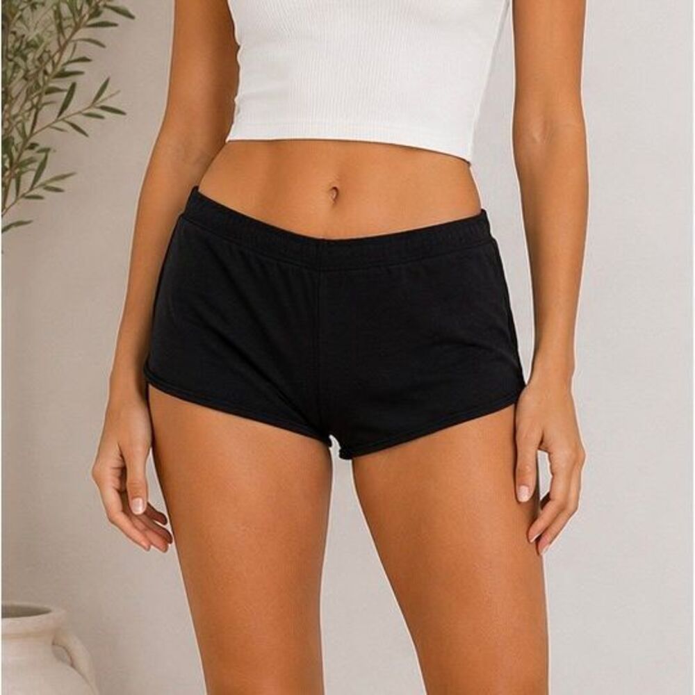 Oh Polly Black Lounge Sleep Shorts Size US 8 Soft Stretch Boyshorts